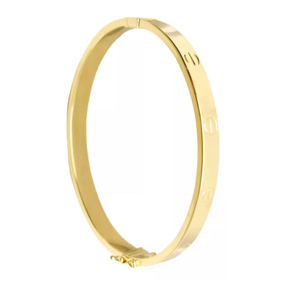 10K Yellow Gold Hollow Bracelet