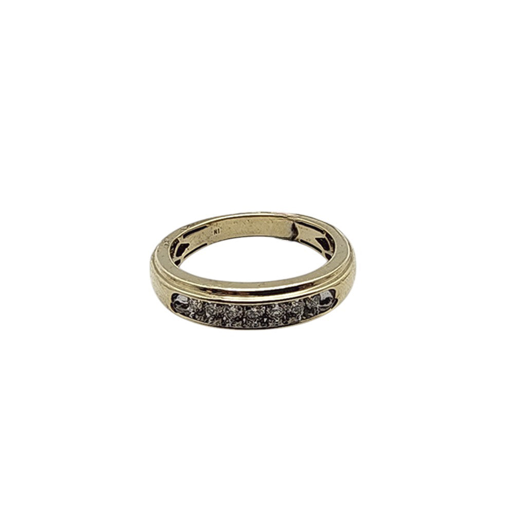 10K Yellow Gold 0.33Ct Round Diamond Men’s Band