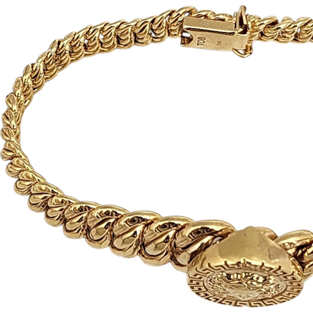 10K Yellow Gold Generic Hollow Bracelet 6.5mm x 7.5''
