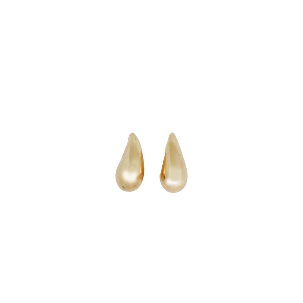 14K Yellow Gold Small Teardrop Earring