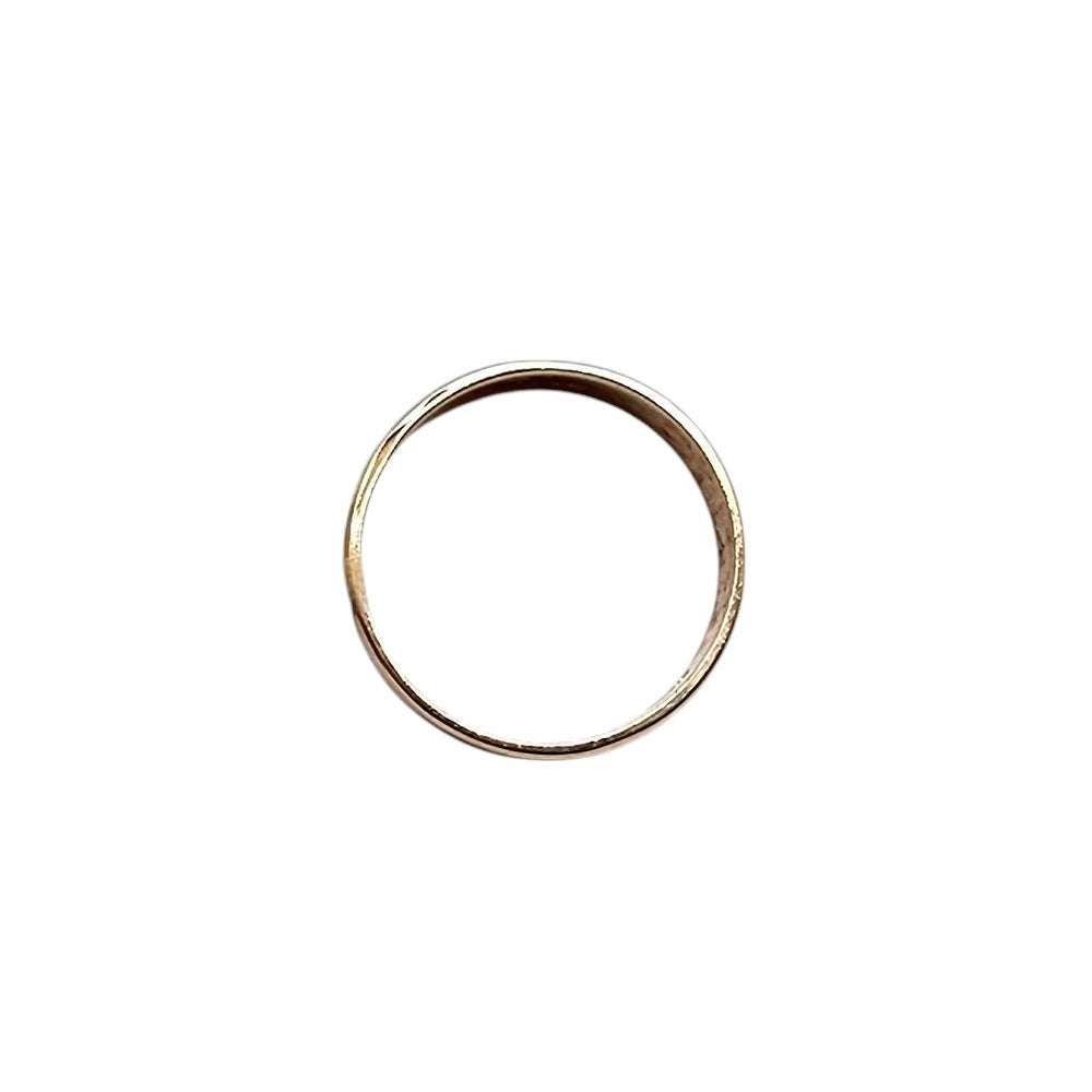 10K Yellow Gold Wedding Stone Ring Size 7.5