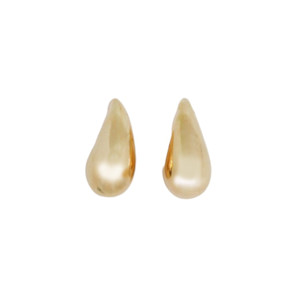 14K Yellow Gold Large Teardrop Earring