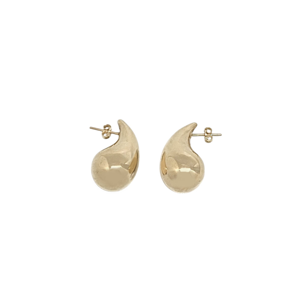 14K Yellow Gold Medium Teardrop Earring