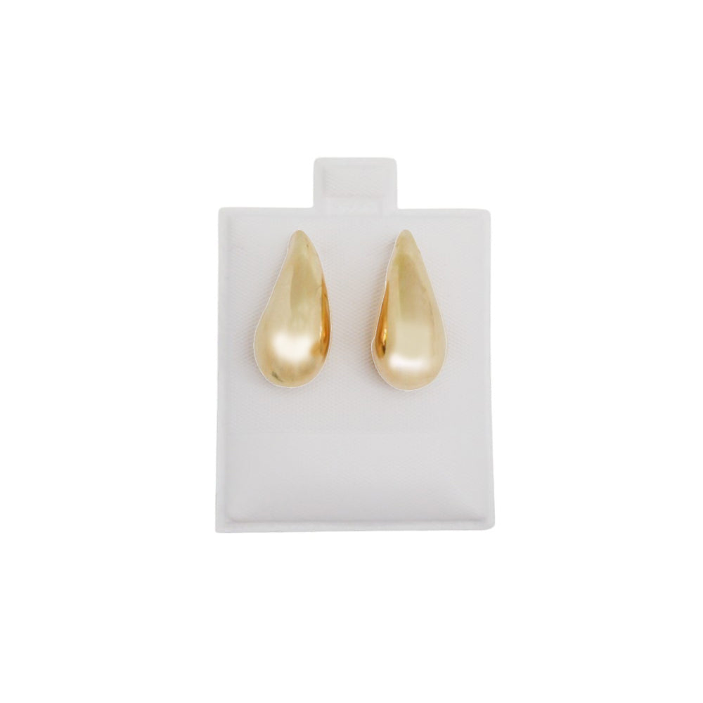 14K Yellow Gold Large Teardrop Earring