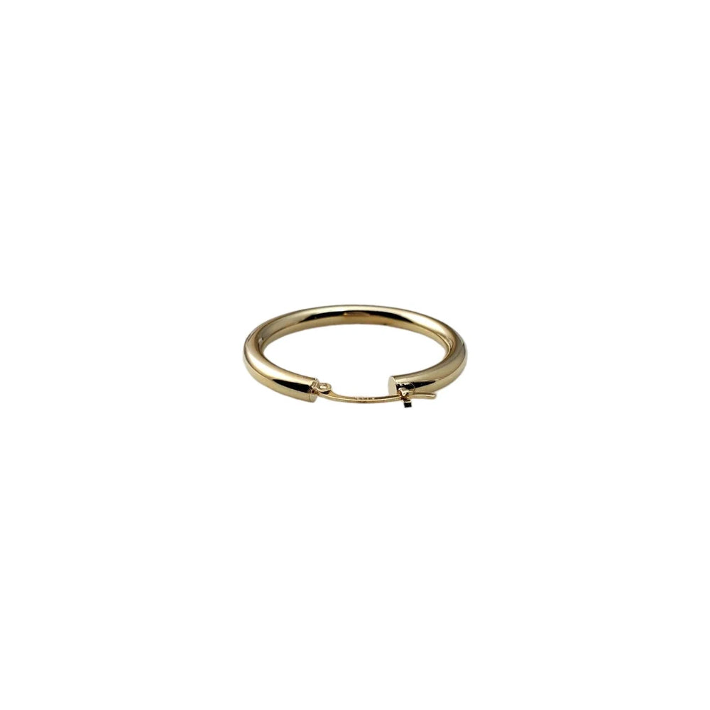 10K Yellow Gold Hoops Earring 0.5mm