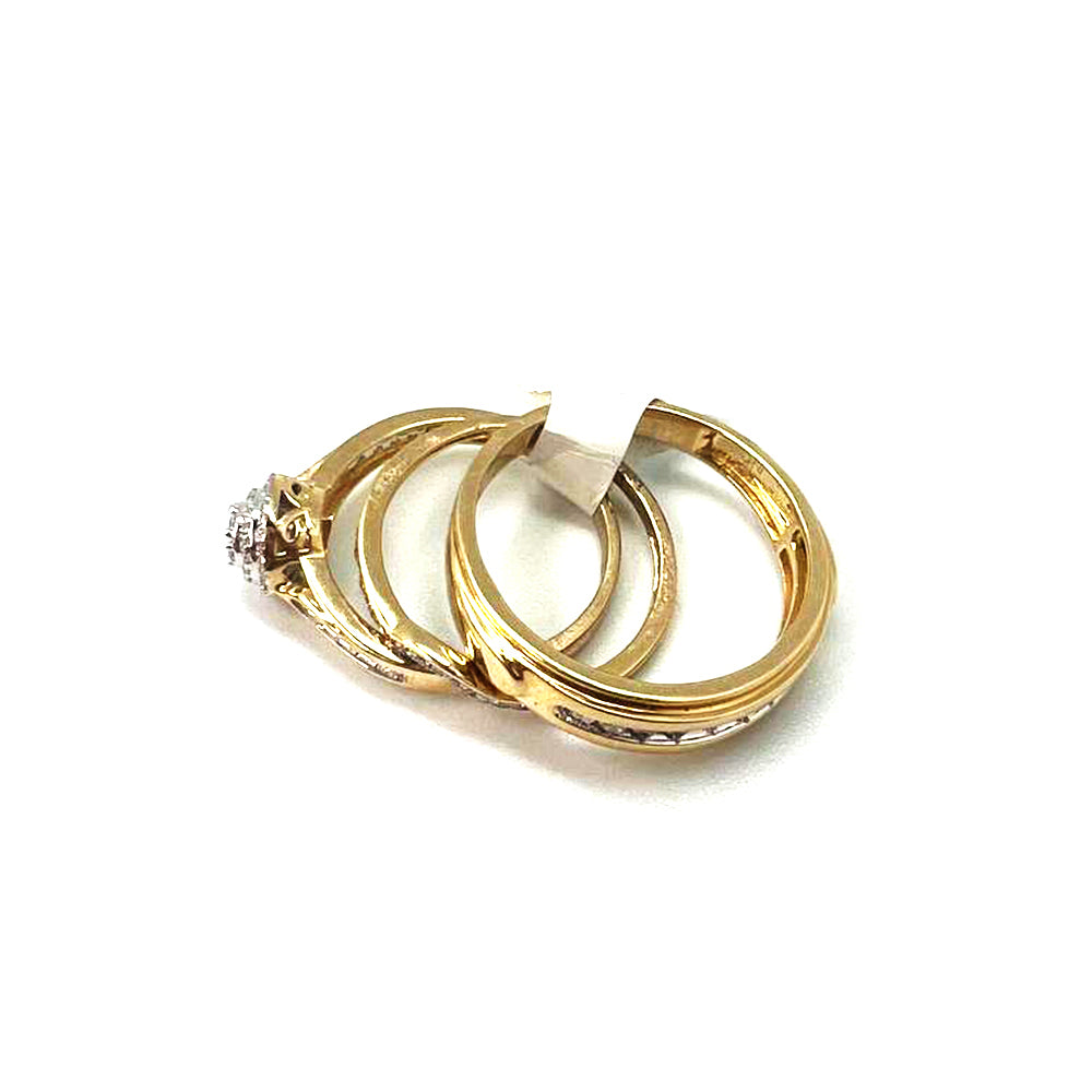 10K Yellow Gold 0.15Ct Round Diamond Ladies Pendant Jewelry