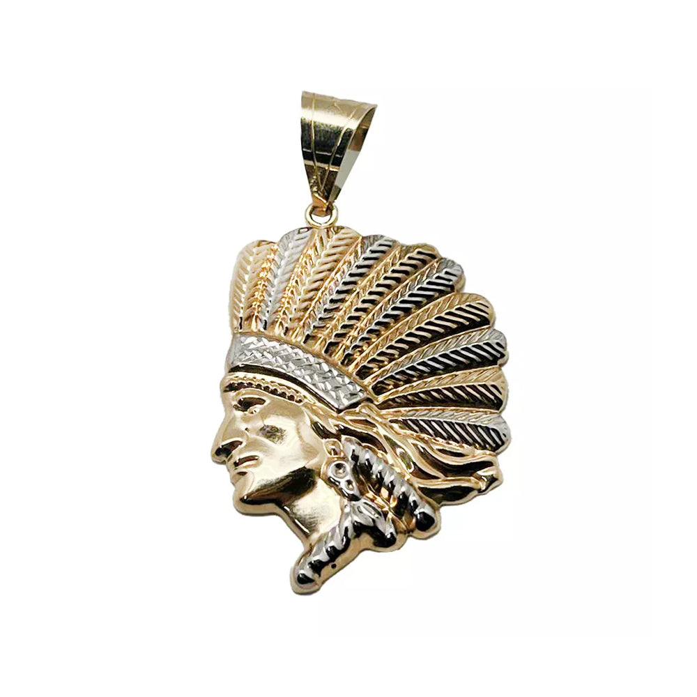 10K Yellow Gold Chieftain Pendant Necklace