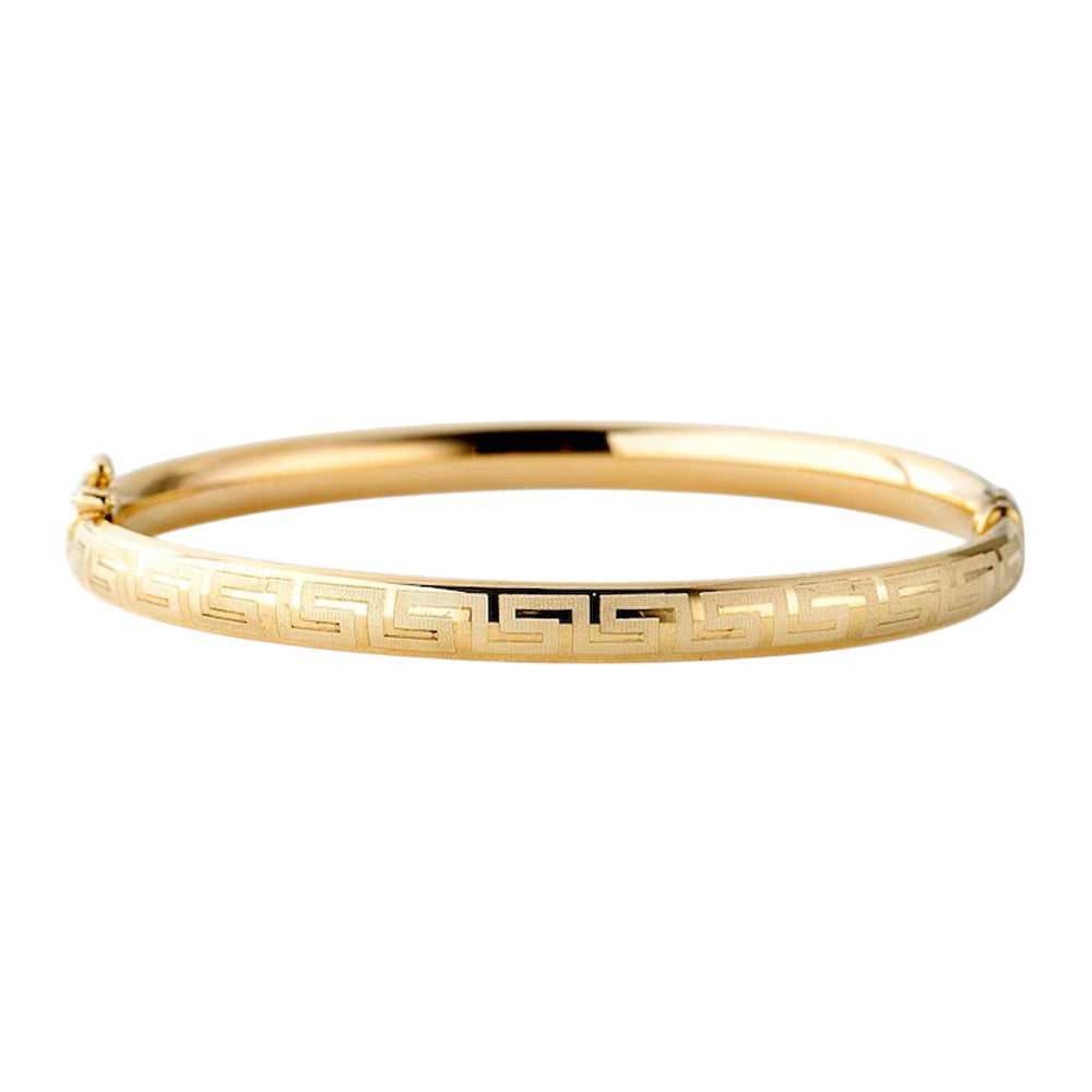 10K Yellow Gold Oval Bracelet 7'' x 1mm