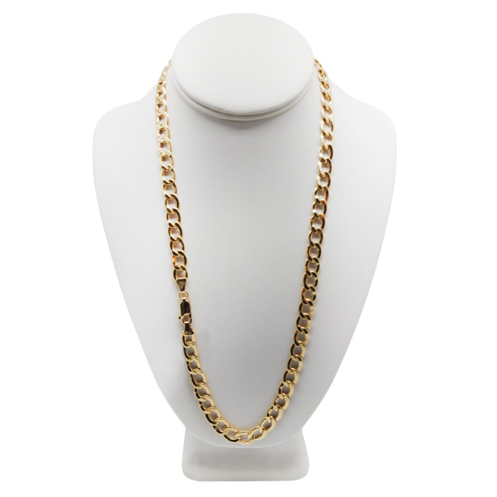 14K Yellow Gold Curb Chain 8.5'' x 26mm