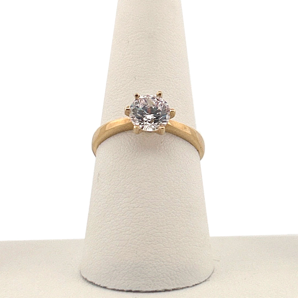 Ring Solitaire 2.36gr Stone 10K x 7mm