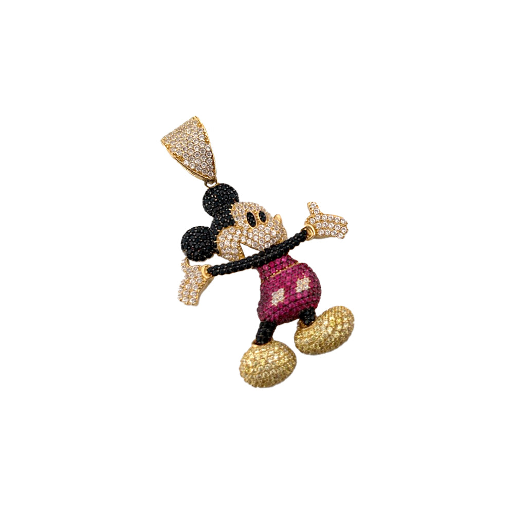 10K Yellow Gold Iconic Big Pendant Necklace