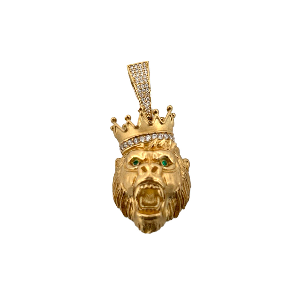 10K Yellow Gold Iconic Gorilla Pendant