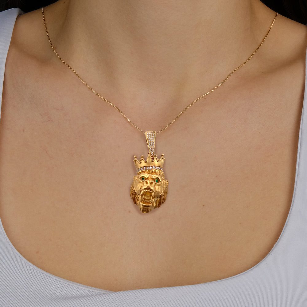 10K Yellow Gold Iconic Gorilla Pendant