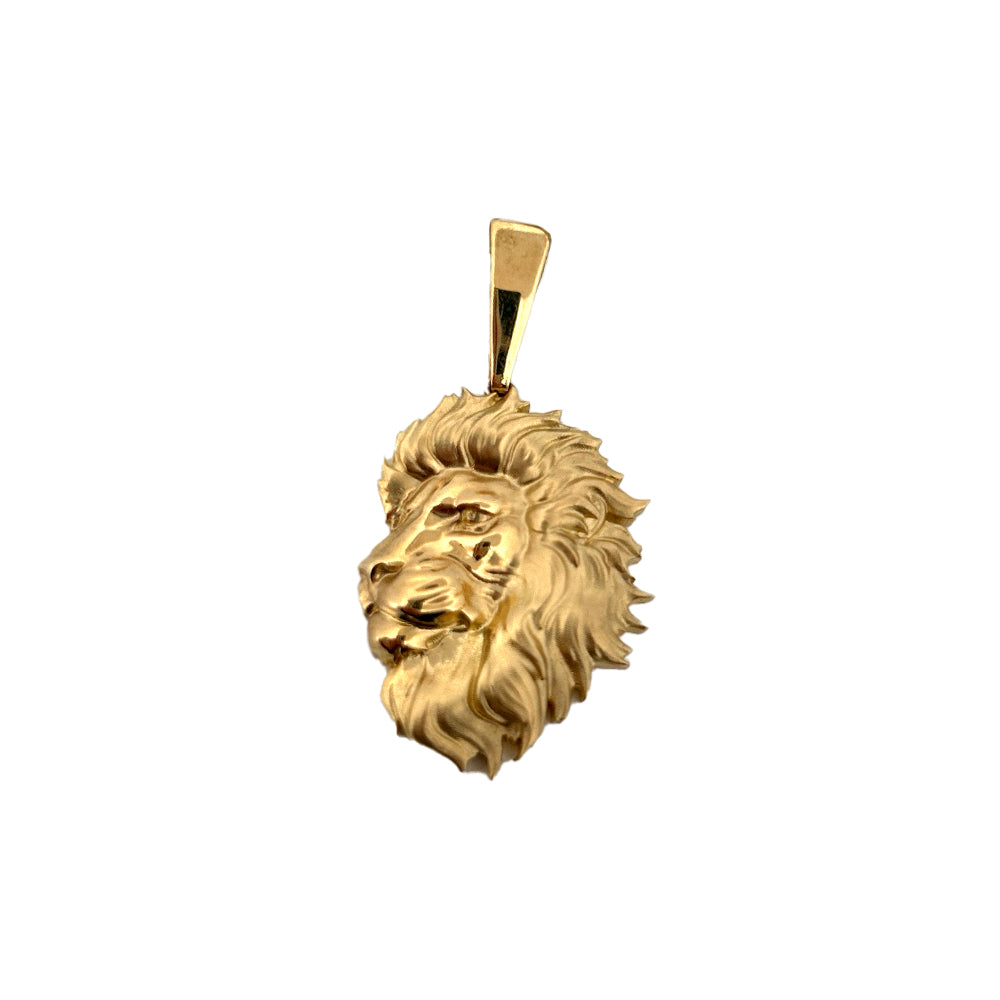 10K Yellow Gold Small Lion Pendant