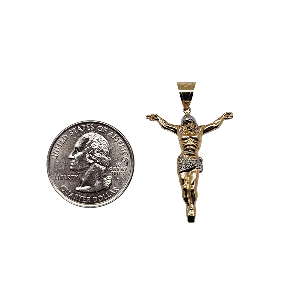 10K Yellow Gold Jesus Cross Pendant