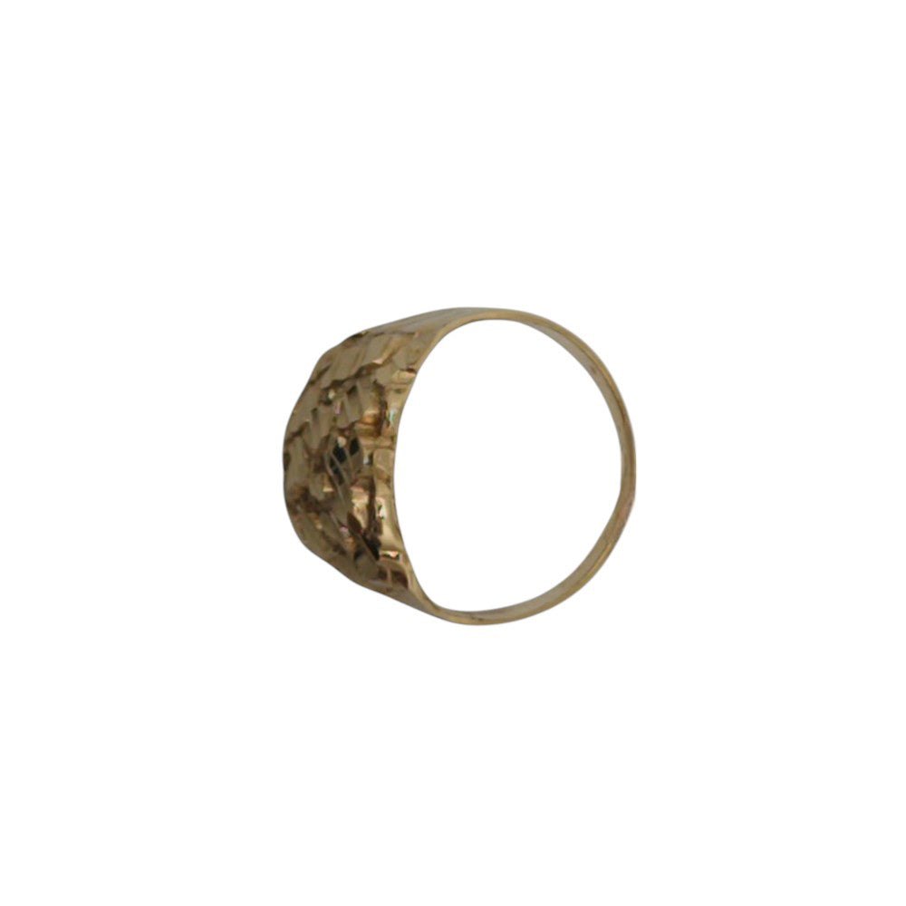 10K Yellow Gold Nugget Ring Size 10.5