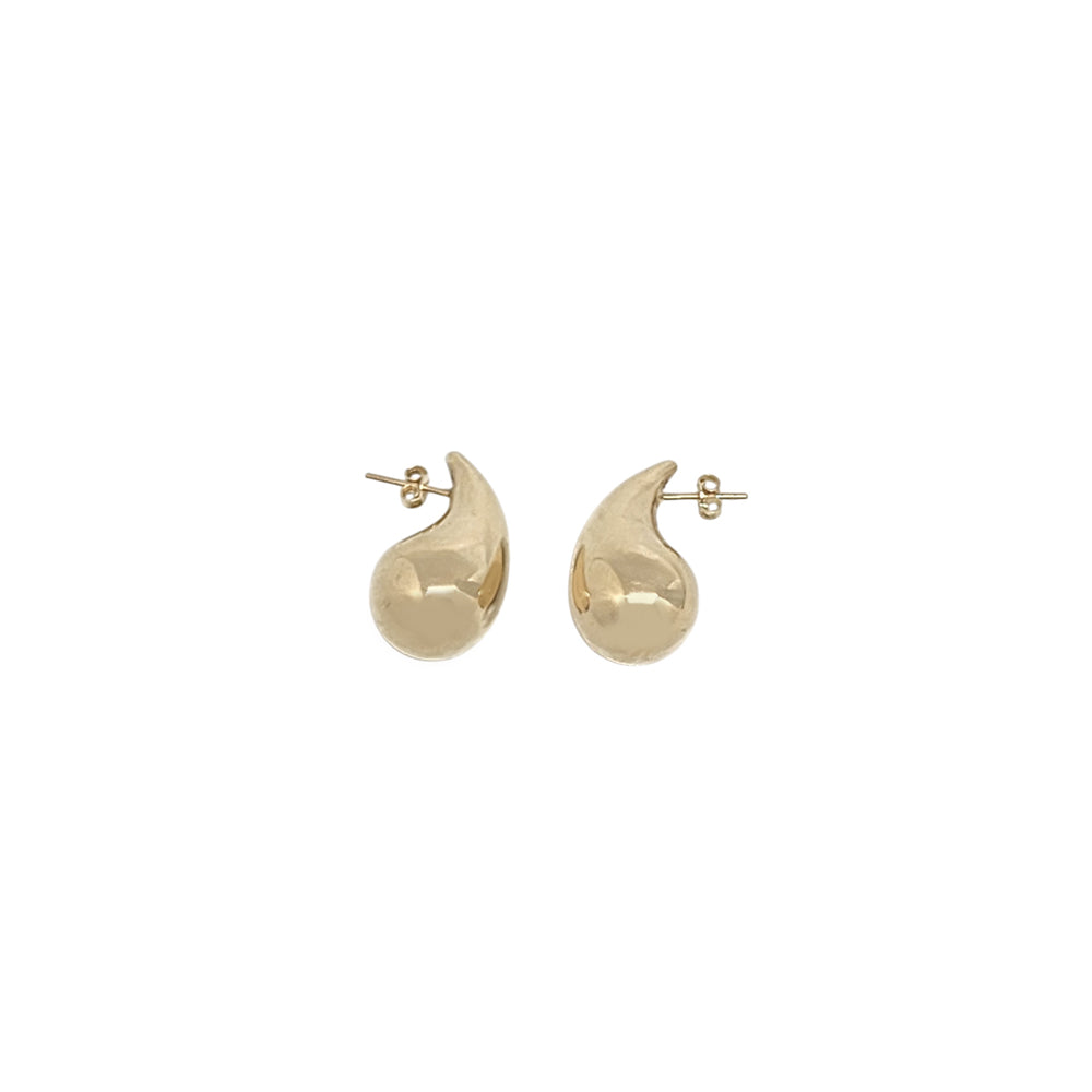 14K Yellow Gold Small Teardrop Earring