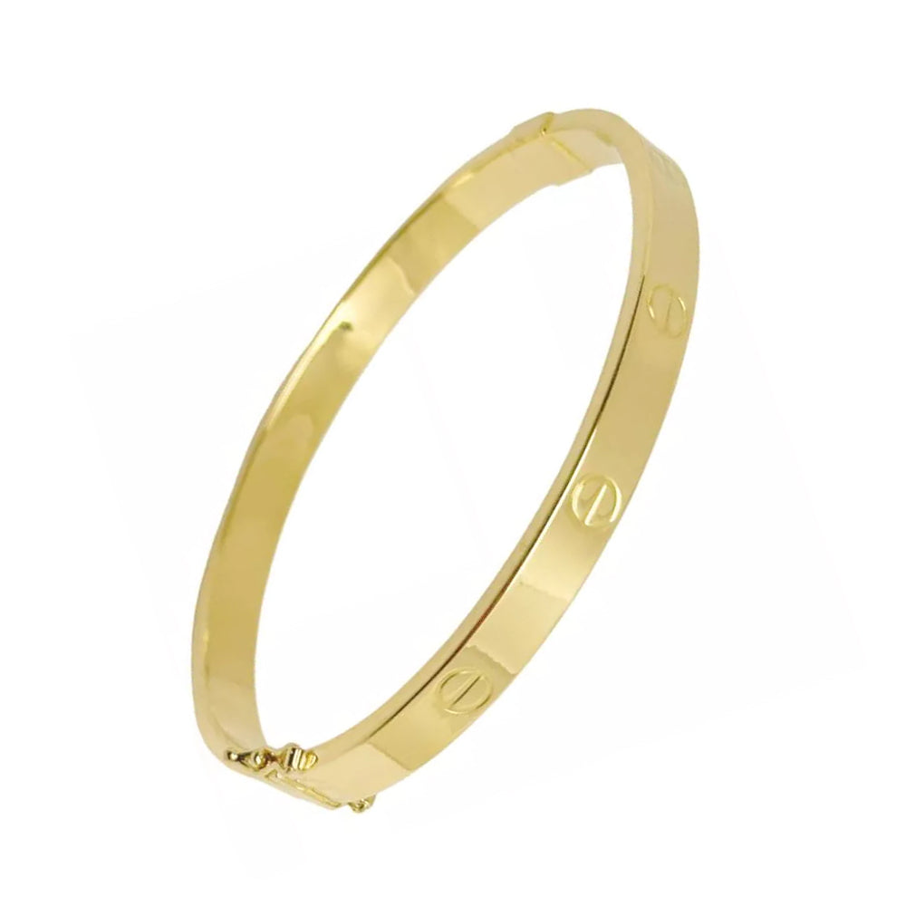 10K Yellow Gold Hollow Bracelet