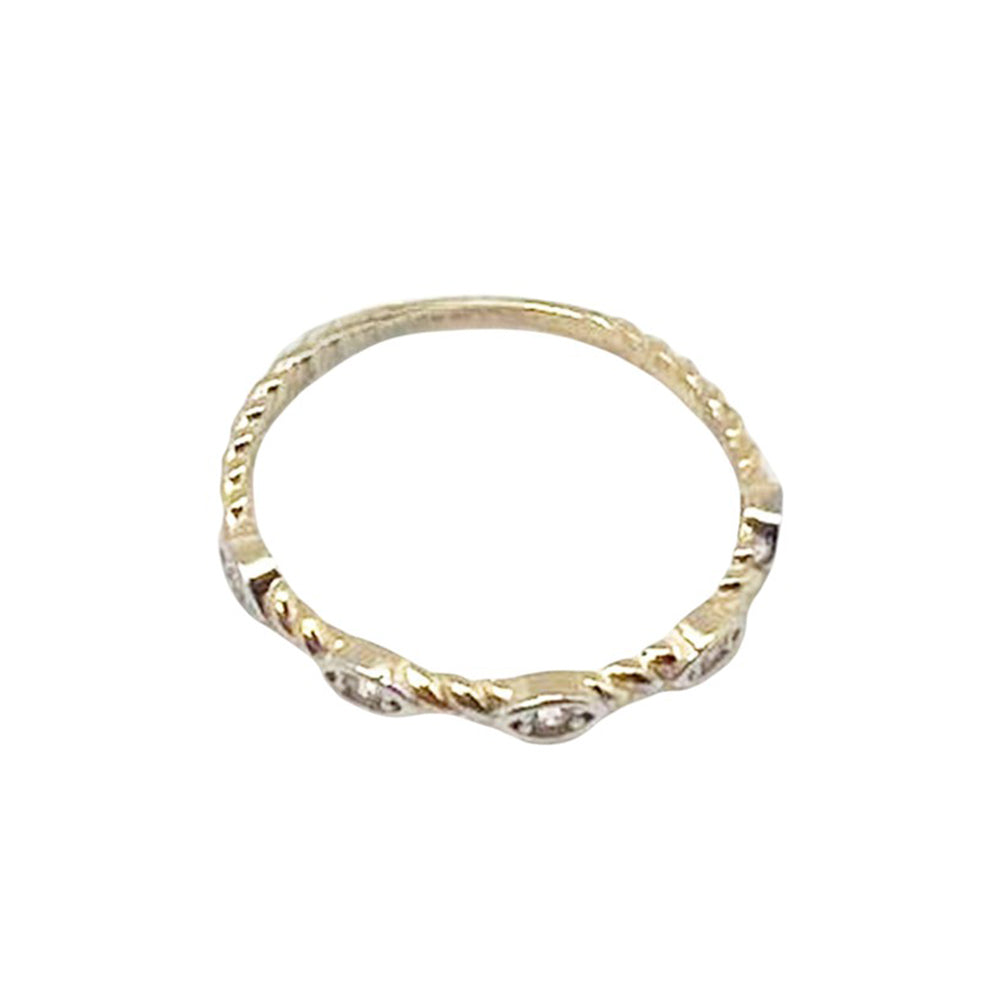 14K Yellow Gold Women Ring Size 10