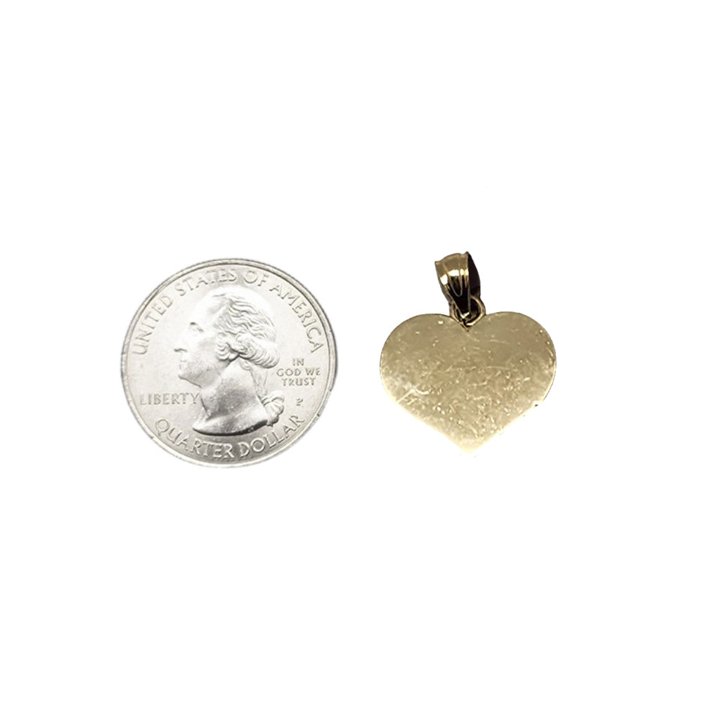 10K Yellow Gold Little Heart Pendant Necklace