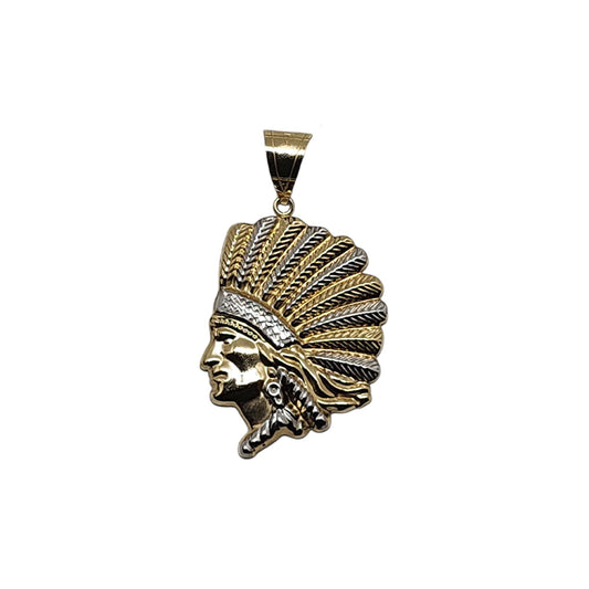 10K Yellow Gold Chieftain Pendant Necklace