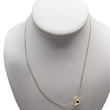 Teardrop Necklace 14K 18x1