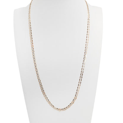 Mariner Two Tone Chain 14K 3x3