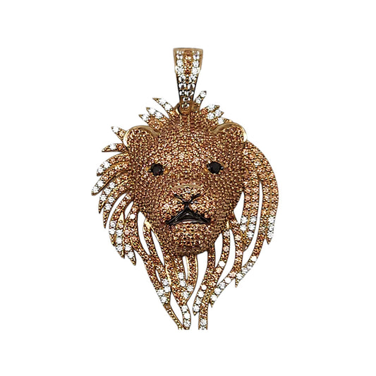 Lion Yellow Pendant 14K