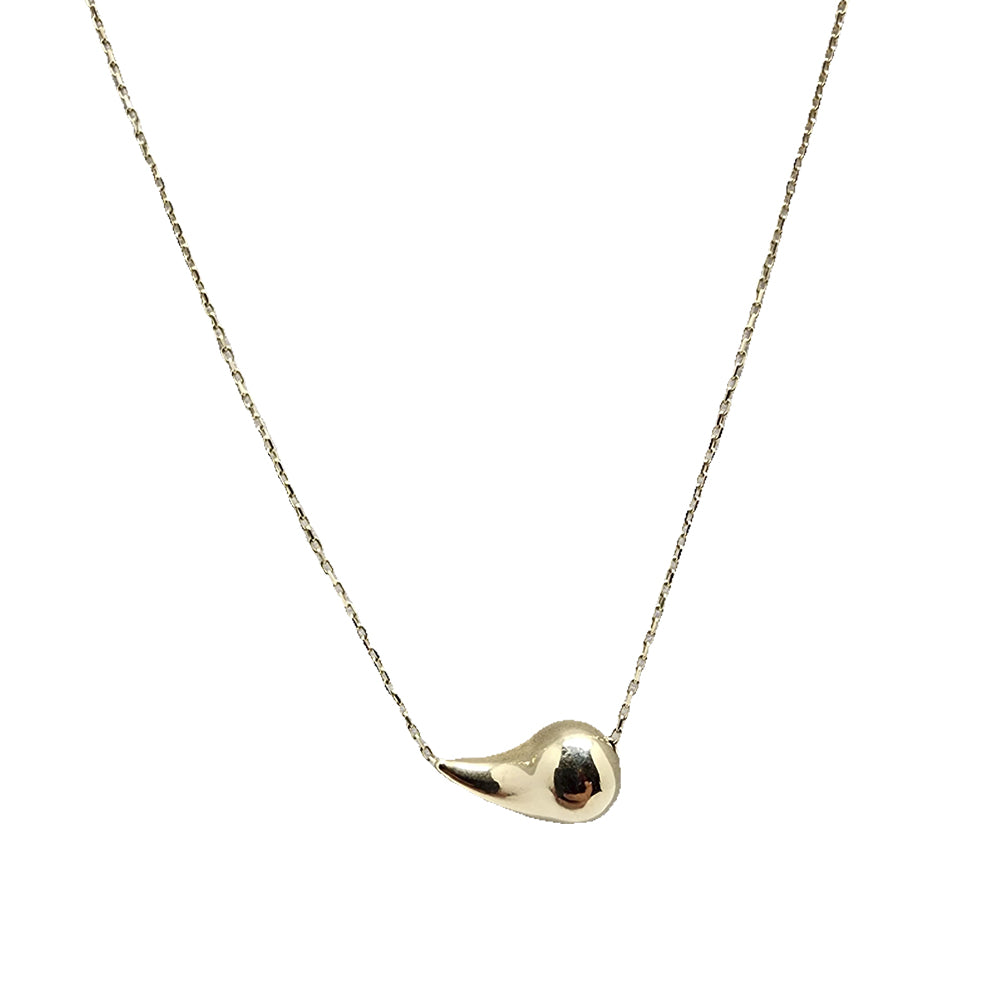 Teardrop Necklace 14K 18x1