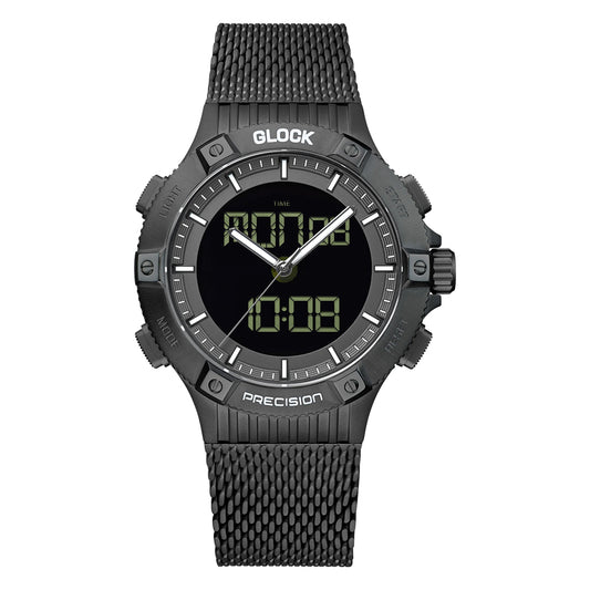 Glock Precision Men Watch. Black Steel Case / Black Mesh Strap GW-24-1-24