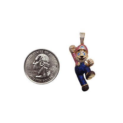 Mario Bros Pendant 14K