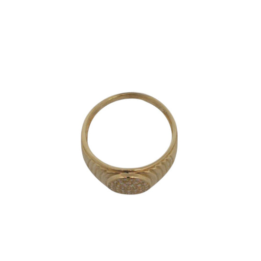 10K Yellow Gold Ring Stone With Stone Size 10