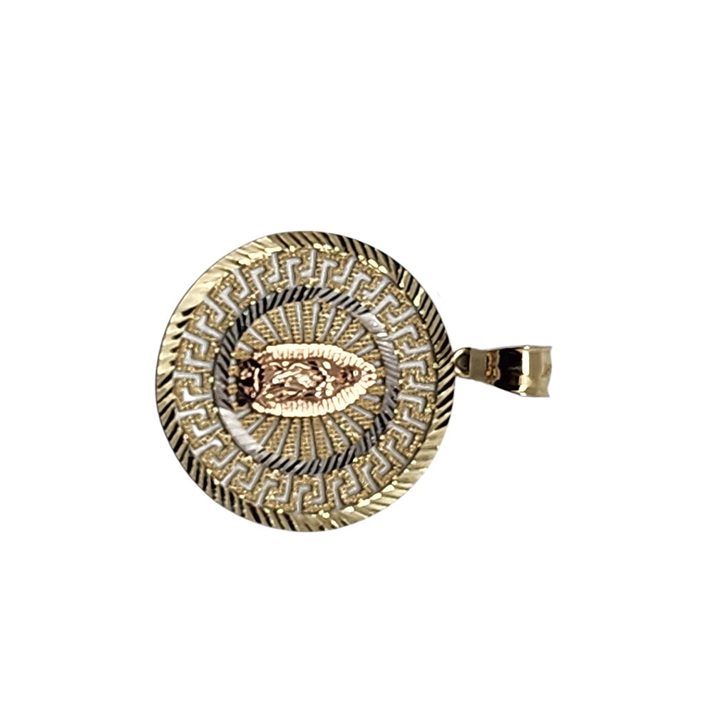 14K Yellow Gold Virgin Pendant Necklace