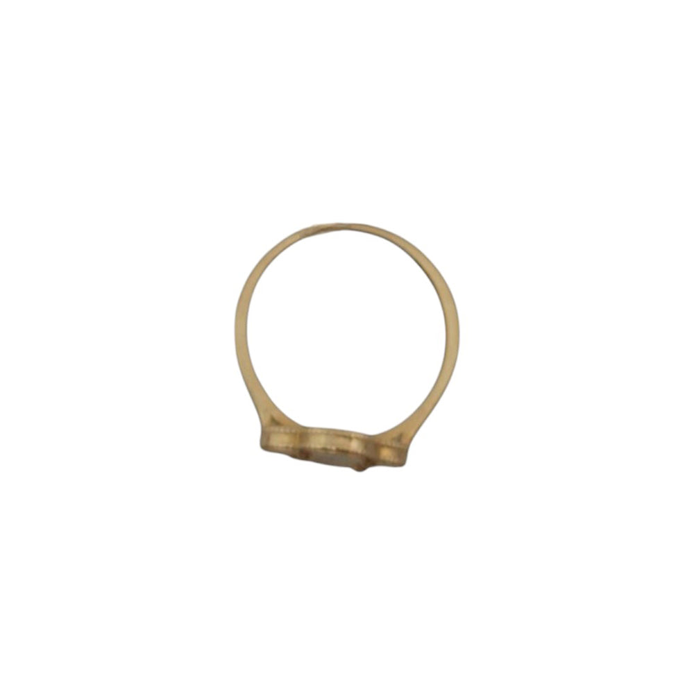 14K Yellow Gold Clover Ring Size 7.5