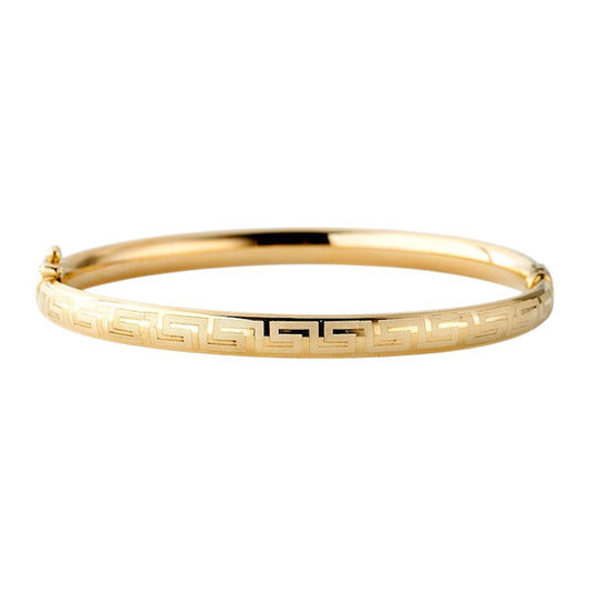 10K Yellow Gold Oval Bracelet 7'' x 1mm