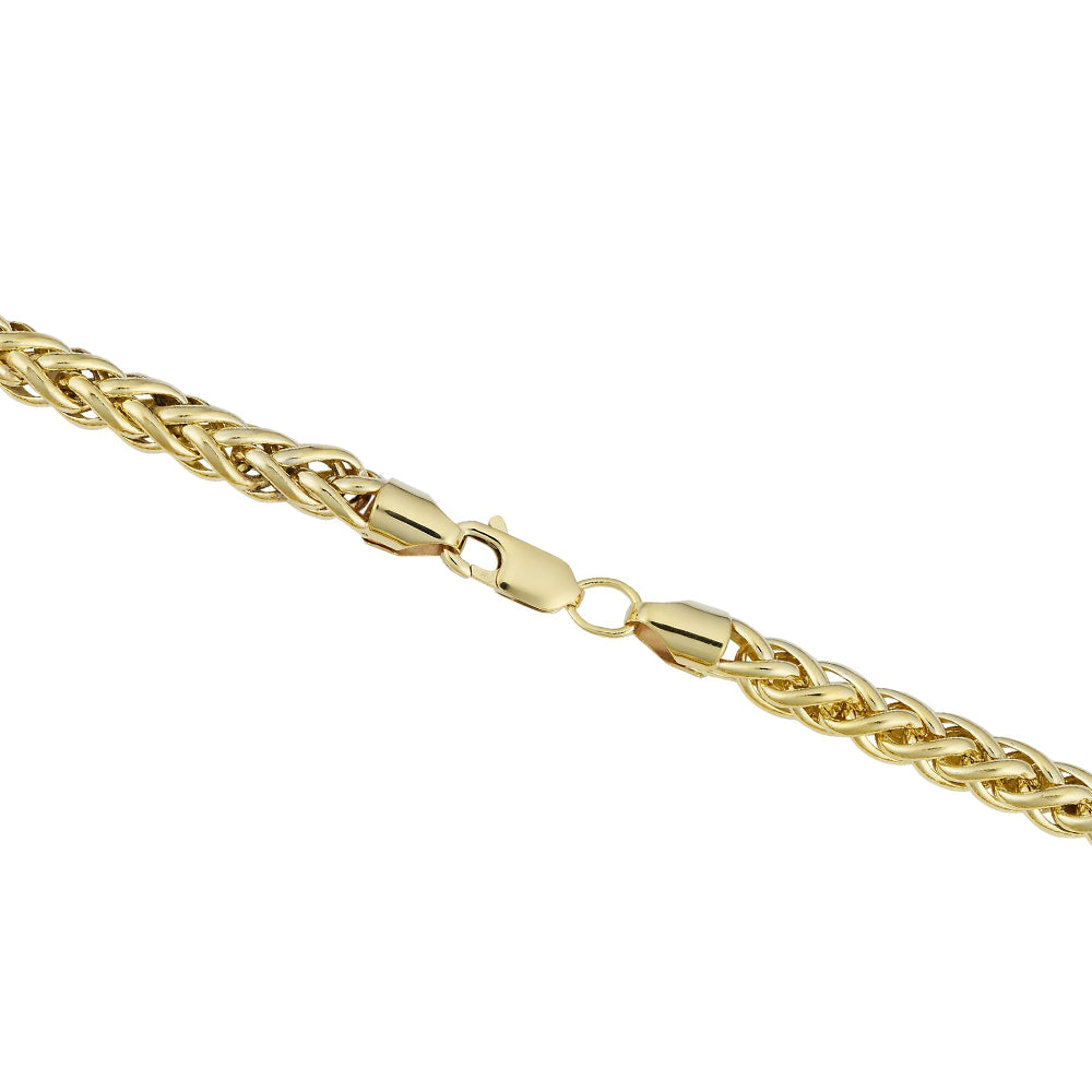 10K Yellow Gold Franco Hollow Chain Necklace 18'' x 2.5mm