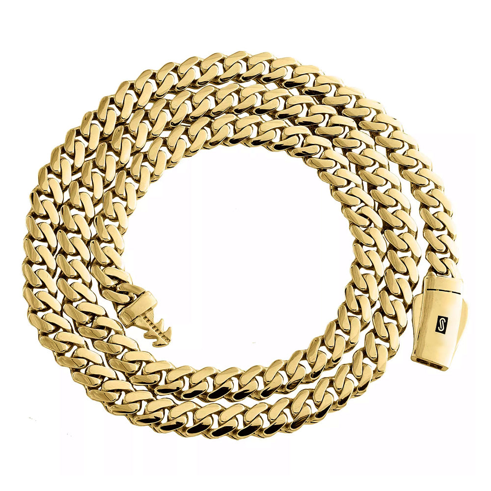 10K Yellow Gold Monaco Classic Link No Stone Chain 24''x16''