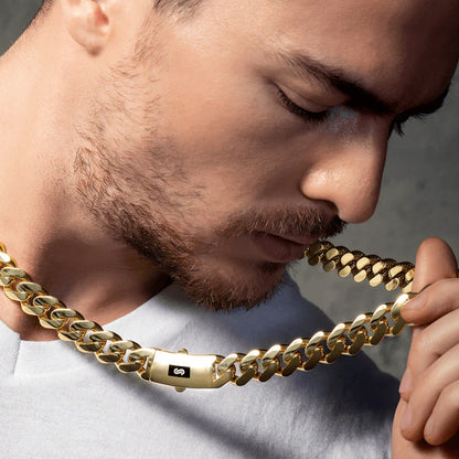 10K Yellow Gold Monaco Classic Link No Stone Chain 24''x16''