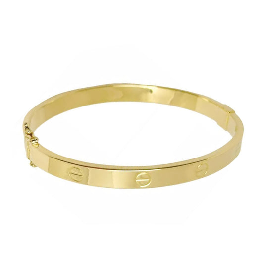 10K Yellow Gold Hollow Bracelet