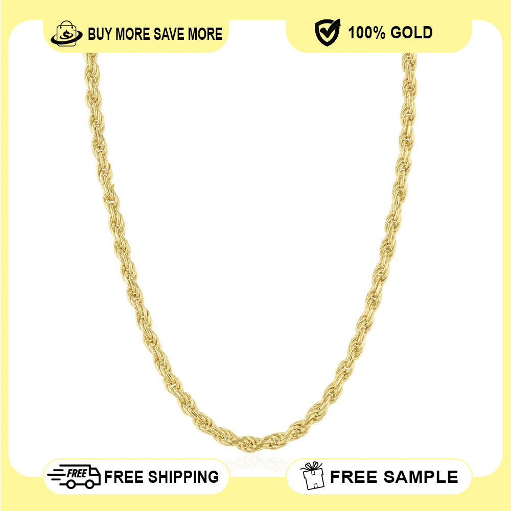 14K Gold Rope Chain 4.5mm 26'' 12.9g