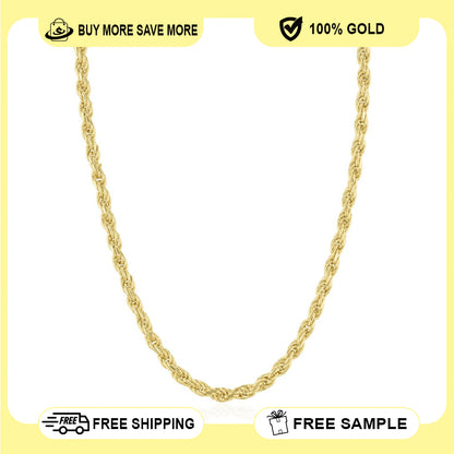 14K Gold Rope Chain 4.5mm 26'' 12.9g