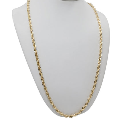 14K Gold Rope Chain 4.5mm 26'' 12.9g