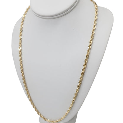 14K Gold Rope Chain 4.5mm 26'' 12.9g