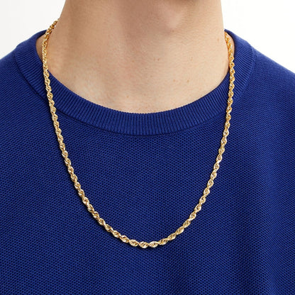 14K Gold Rope Chain 4.5mm 26'' 12.9g