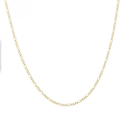 14K Gold Solid Figaro Chain 2.7mm 20'' 5.62g