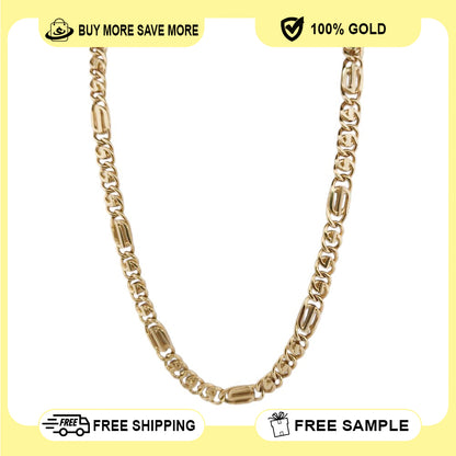 10K Yellow Gold Generic Hollow Chain 22'' x 8mm