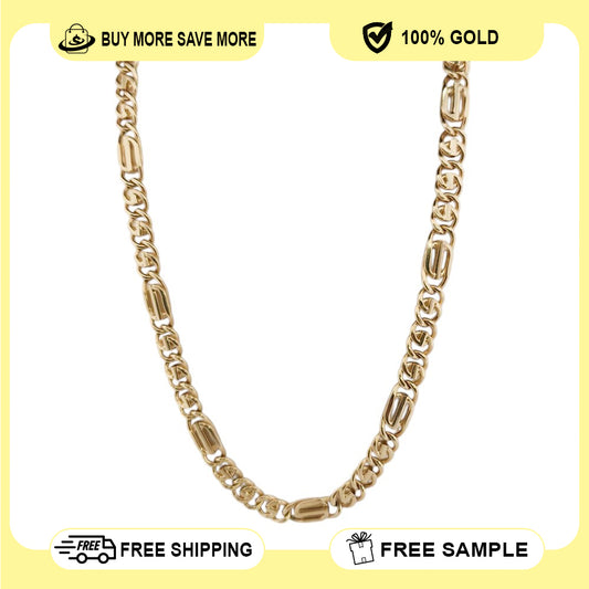 10K Yellow Gold Generic Hollow Chain 22'' x 8mm