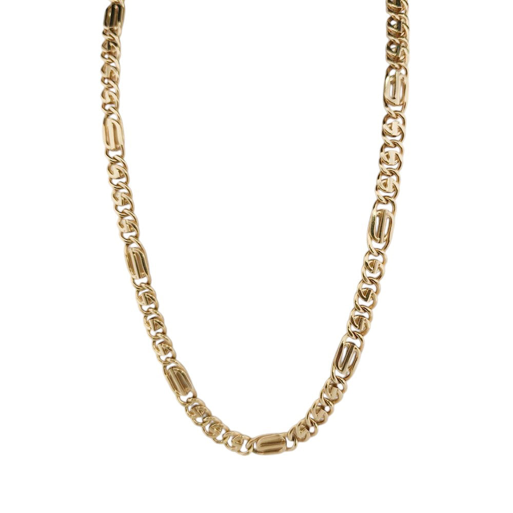 10K Yellow Gold Generic Hollow Chain 22'' x 8mm