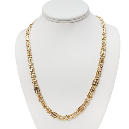 10K Yellow Gold Generic Hollow Chain 22'' x 8mm