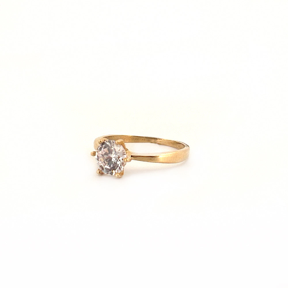 Ring  Solitaire 2.36gr Stone 10K  x 7mm